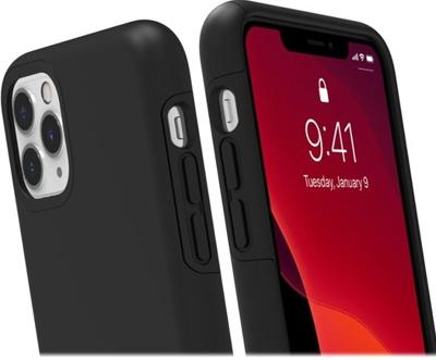 DualPro - Achterzijde behuizing voor mobiele telefoon - polycarbonaat - zwart - voor Apple iPhone 11 Pro