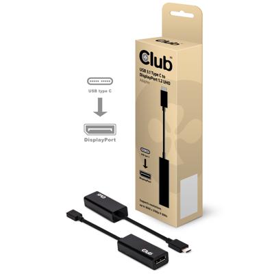 CLUB3D USB 3.1 Type C to DisplayPort1.2 UHD Active Adapter