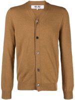 Comme Des Garçons Play cardigan boutonné à col v - Marron