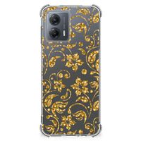 Motorola Moto G53 Case Gouden Bloemen - thumbnail