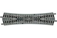 61164 H0 Roco geoLINE (met bed) dubbele kruising zachte