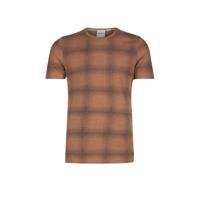 Refill by Shoeby geruit T-shirt Tacito lichtbruin