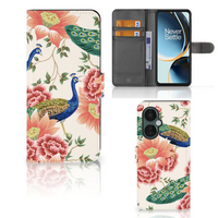 Telefoonhoesje met Pasjes voor OnePlus Nord CE 3 Lite Pink Peacock