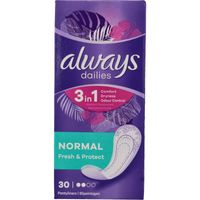 Always Dailies inlegkruisjes fresh & protect normal (30 st)