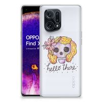 Silicone Back Case OPPO Find X5 Boho Skull - thumbnail