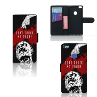 Huawei P8 Lite 2017 Portemonnee Hoesje Zombie Blood