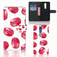 Nokia 3.1 Plus Book Cover Pink Macarons