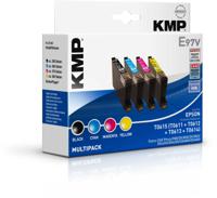 KMP Inktcartridge vervangt Epson T0611, T0612, T0613, T0614 Compatibel Combipack Zwart, Cyaan, Magenta, Geel E97V 1603,0005 - thumbnail