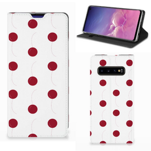 Samsung Galaxy S10 Flip Style Cover Cherries