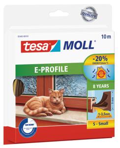 tesa E-PROFILE 05445-00101-00 Afdichtingstape tesamoll Bruin (l x b) 10 m x 9 mm 1 stuk(s)