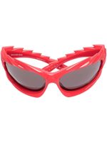 Balenciaga Eyewear lunettes de soleil à monture géométrique - Rouge