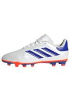 adidas Copa Pure II Club Football Boots Flexibele Ground, voetbalschoenen voor stevige bodem, FTWR White/Lucid Blue/Solar Red, 33 EU, meerkleurig (Ftwr White Lucid Blue Solar Red), 33 EU