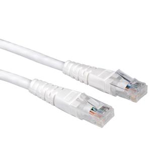 VALUE Patchkabel Cat.6 UTP (Class E), wit, 0,5 m