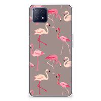 OPPO A53 5G | OPPO A73 5G TPU Hoesje Flamingo - thumbnail