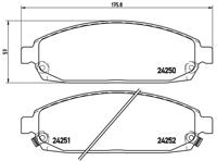 Remmenset, remschijf BREMBO, Remschijftype: Binnen geventileerd, Inbouwplaats: Vooras, u.a. für Jeep