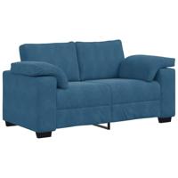 vidaXL Loveseat Sofa Blauw 120 cm Fluweel