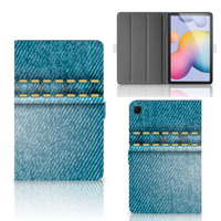 Samsung Galaxy Tab S6 Lite | S6 Lite (2022) Tablet Hoes met standaard Jeans - thumbnail