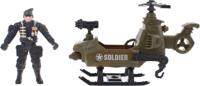 Johntoy leger speelset Army Forces helicopter legergroen