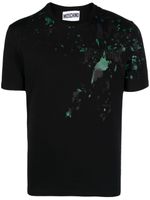 Moschino t-shirt imprimé à effet taches de peinture - Noir - thumbnail