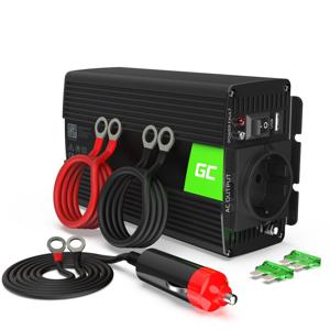 Green Cell INV16 netvoeding & inverter Auto 500 W Zwart