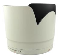 JJC LH-87 camera-objectiefadapter (Canon ET-87, wit, ABS, Canon EF 70-200mm f/2.8L IS II USM lens; Canon EF 70-200mm f/2.8L IS II USM lens; Canon EF 70-200mm f/2.8L IS III USM lens, 73g, 115mm)