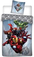 Marvel Avengers Dekbedovertrek De Hulk, Black Widow, Iron Man en Thor - 140 x 200 cm - Polyester - thumbnail