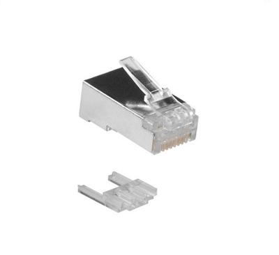 ACT RJ45 (8P/8C) CAT6 afgeschermde modulaire connector voor ronde kabel met massieve of soepele aders ACT RJ45 (8P/8C) CAT6 afgeschermde modulaire connector voor ronde kabel met massieve of soepele aders