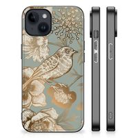 Bloemen Hoesje voor iPhone 15 Plus Vintage Bird Flowers