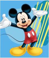 Mickey Mouse fleece Plaid 120 x 140 cm - thumbnail