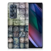 Silicone Back Cover OPPO Find X3 Neo Spijkerbroeken - thumbnail