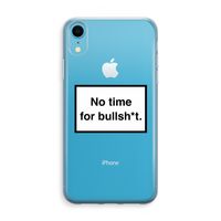 No time: iPhone XR Transparant Hoesje - thumbnail