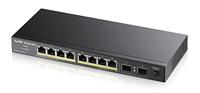 Zyxel 10-poorts Gigabit Unmanaged PoE+ Switch [8-poorts met 130 Watt budget] - Zonder ventilator [GS1100-10HP]