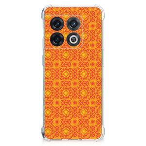 OnePlus 10 Pro Doorzichtige Silicone Hoesje Batik Oranje