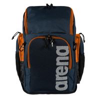 Arena Team Backpack 45L zwemtas navy/orange - thumbnail