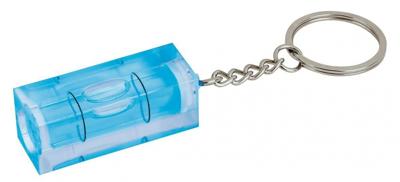 Moses sleutelhanger waterpas 4 cm blauw