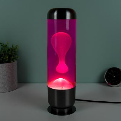 Capsule lavalamp - Roze met witte lava Capsule lavalamp - Roze met witte lava