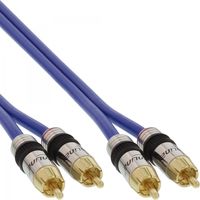 InLine 4043718018208 audio kabel 10 m 2 x RCA Blauw - thumbnail