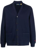 Polo Ralph Lauren cardigan à logo brodé - Bleu - thumbnail