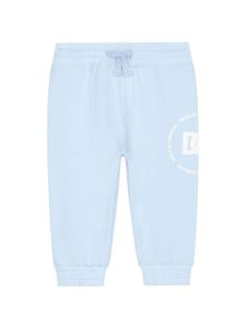 Dolce & Gabbana Kids pantalon de jogging à logo imprimé - Bleu