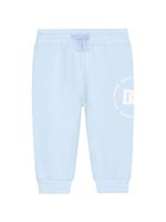 Dolce & Gabbana Kids pantalon de jogging à logo imprimé - Bleu - thumbnail