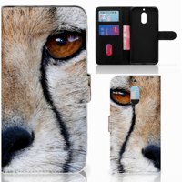 Nokia 6 Telefoonhoesje met Pasjes Cheetah