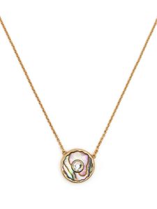 Marc Jacobs collier à pendentif The Medallion Abalone - Or