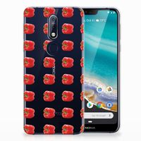 Nokia 7.1 Siliconen Case Paprika Red