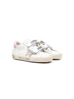 Golden Goose Kids baskets à attache scratch - Blanc