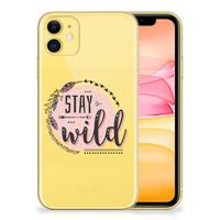 Apple iPhone 11 Telefoonhoesje met Naam Boho Stay Wild - thumbnail