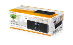 Technaxx TX-153 Internetradio Internet USB, WiFi, Internetradio Zwart