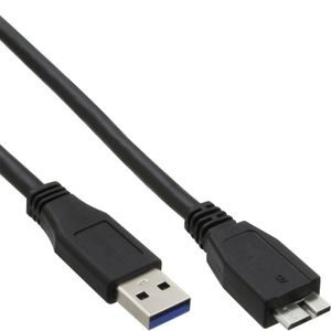 InLine 35405 USB-kabel 0,5 m USB 3.2 Gen 1 (3.1 Gen 1) USB A Micro-USB B Zwart