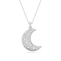 Swarovski 5666181 Ketting Luna zilverkleurig-wit 40-47 cm - thumbnail