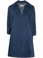 Valentino Garavani robe courte en jean - Bleu