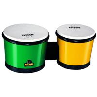 Nino Percussion NINO19G/Y bongoset groen met geel